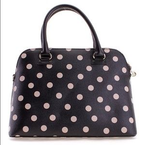 Kate Spade Black & Deco Beige Polka Dot Rachelle Wellesley Tote - Used Good